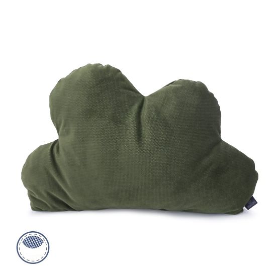 Oreiller nuage en velours Savana - vert