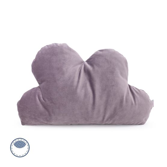 Oreiller bouffant velours Secret Garden - violet