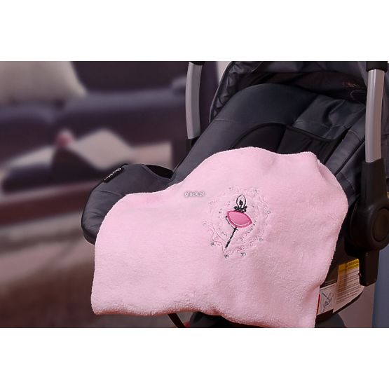 Couverture d´emmaillotage universelle / sac de couchage pour poussette et siège auto – beige et crèm