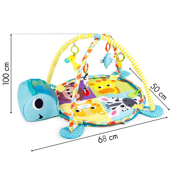 Couverture de jeu éducative avec des balles - Tortue