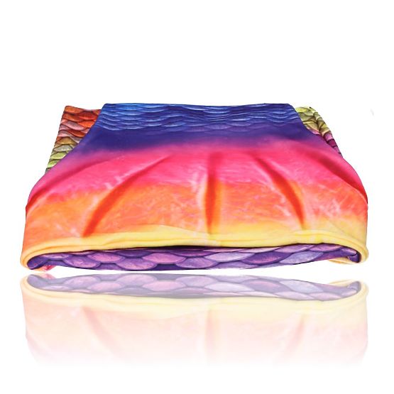 Couverture en forme de sirène Rainbow