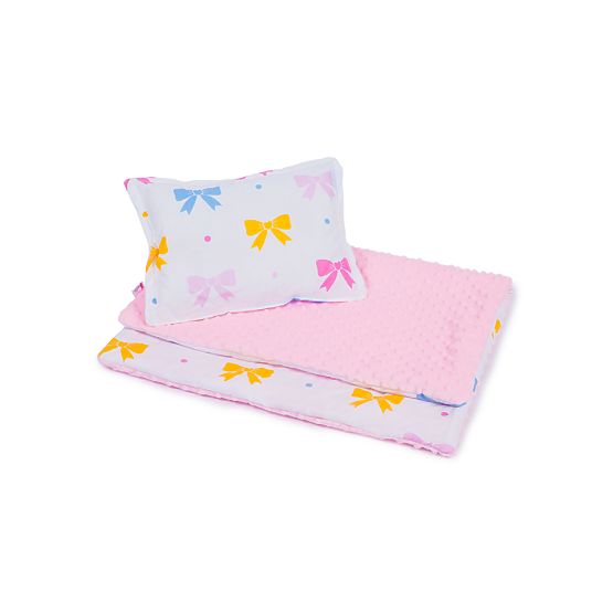 Couverture et oreiller bébé L Bows