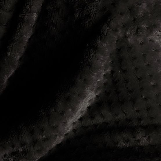 Couverture SHLEEPY noire avec motif jacquard style classique 130x180