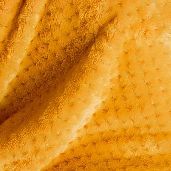 Couverture SHLEEPY orange jacquard style classique 130x180