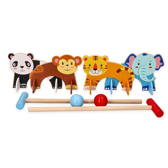 Croquet avec motif d'animaux