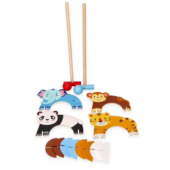 Croquet avec motif d'animaux