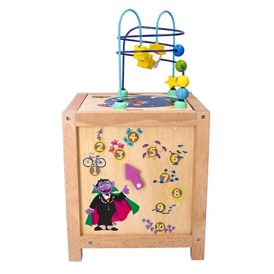 Cube d'activités avec personnages de Sesame Street