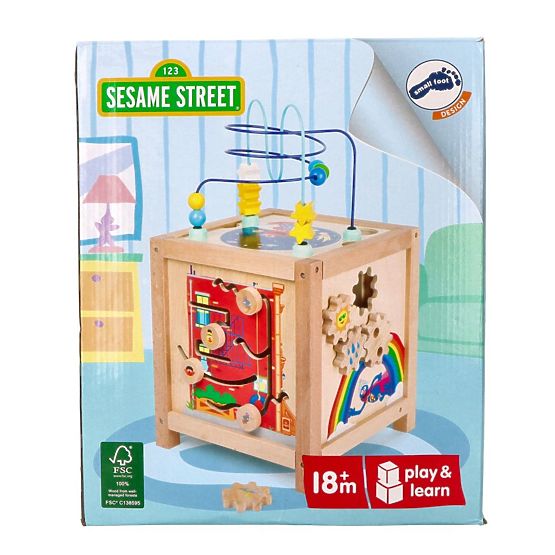 Cube d'activités avec personnages de Sesame Street