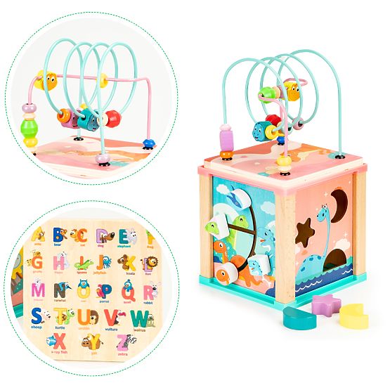 Cube éducative en bois, trieur mula ECOTOYS