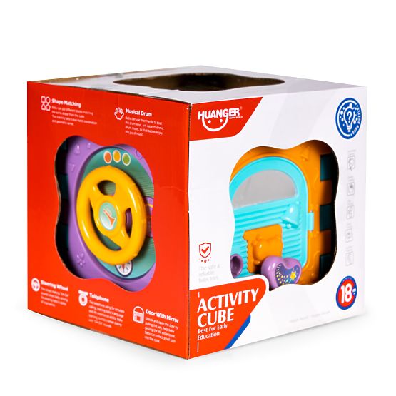 Cube éducative interactive avec tri et sons 6 en 1