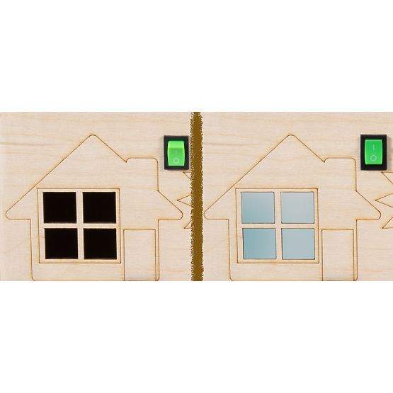 Cube en bois Montessori - naturel