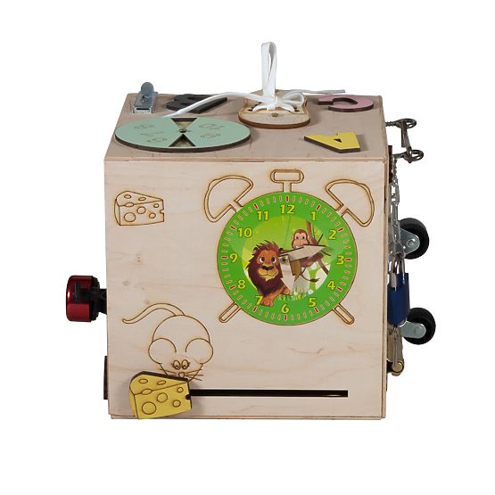 Cube en bois Montessori - naturel