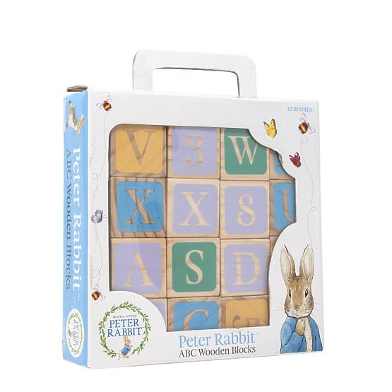Cubes en bois illustrés Rainbow Pierre Lapin
