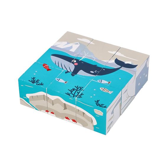 Cubes puzzle cubique Animaux de l'Arctique