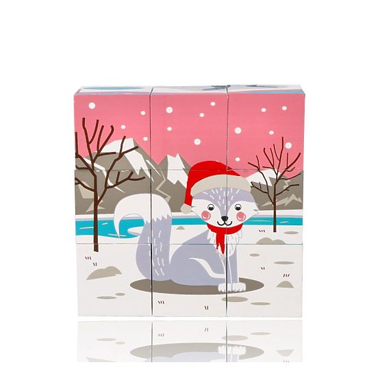 Cubes puzzle cubique Animaux de l'Arctique