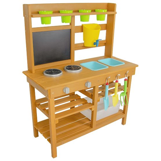 Cuisine de jardin en bois