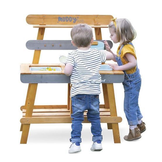 Cuisine en bois pour enfants Janod Outdoor Muddy Lab