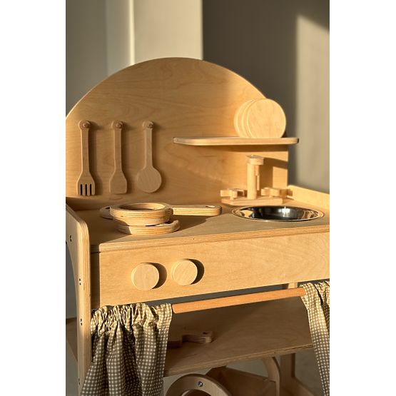 Cuisine en bois pour enfants - naturel