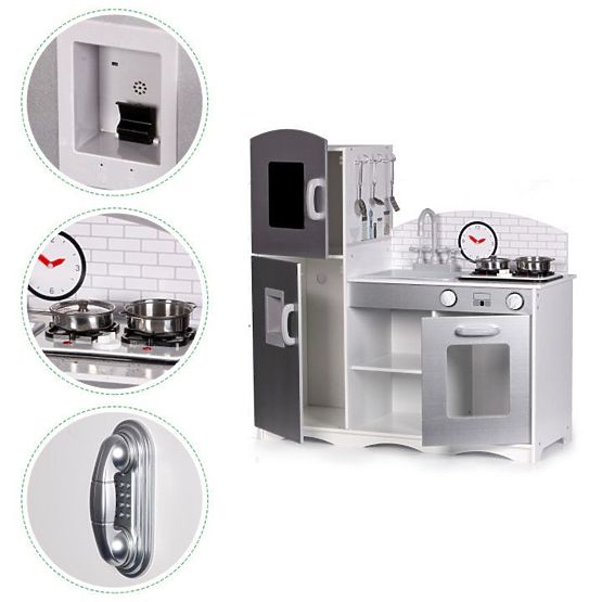 Cuisine en bois pour enfants XXL avec équipement