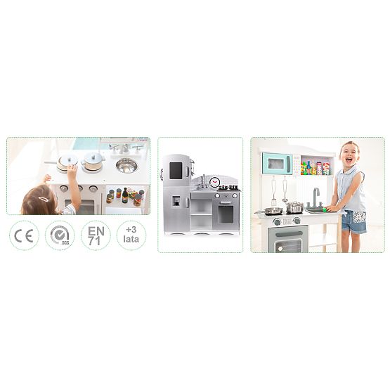 Cuisine en bois pour enfants XXL avec équipement