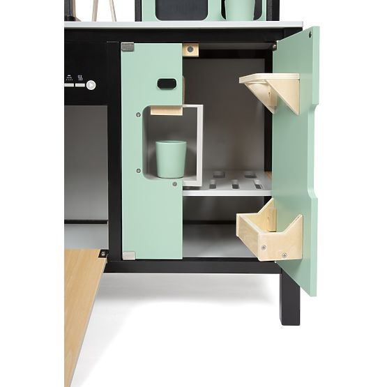 Cuisine industrielle pour enfants avec îlot de cuisine