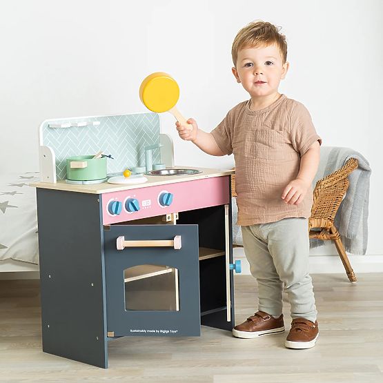 Bigjigs Toys Cuisine Enfant de Style Scandinave