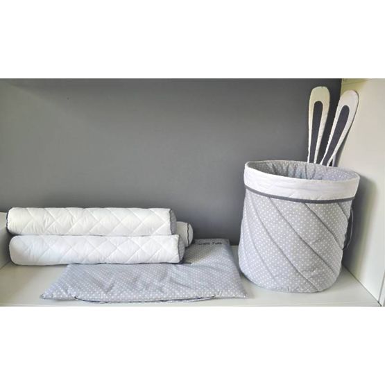 d`enfants 3-dílné literie lapin - gris