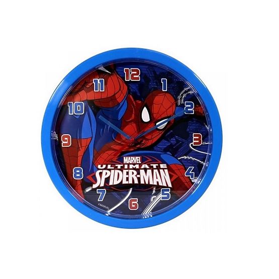 d`enfants fixé au mur montre Spiderman