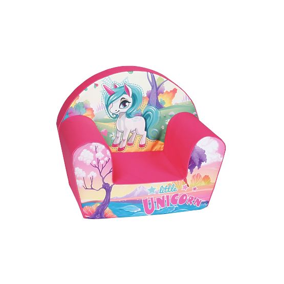 Fauteuil enfant Licorne - rose