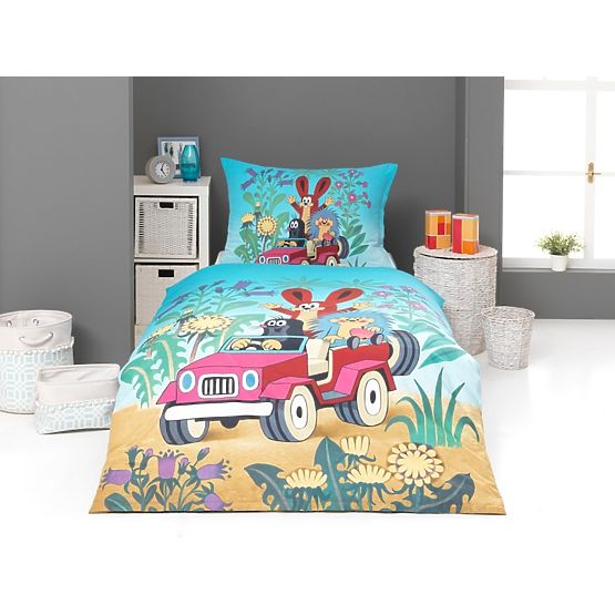 Literie enfant Taupe dans la voiture