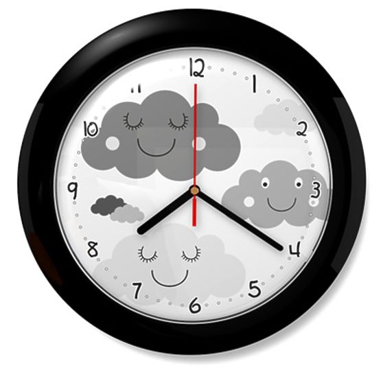 d`enfants montre nuages 72 noir