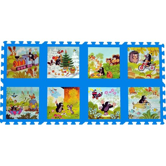 d`enfants mousse puzzle Mole - bleu