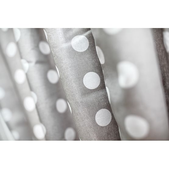 d`enfants rideaux Gris avec blancs polka dots 3