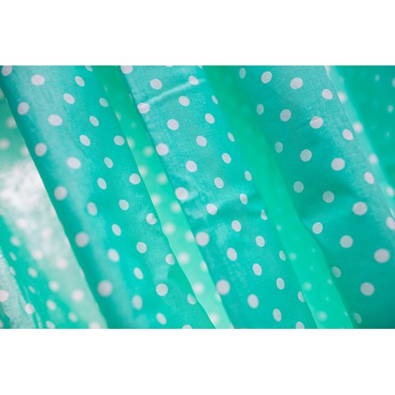 d`enfants rideaux Menthe avec polka dots 86