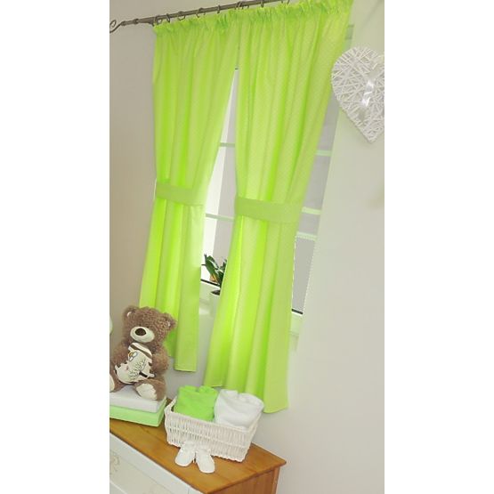 d`enfants rideaux polka dot - vert