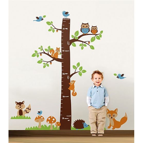 Décorations pour mur - compteur arbre avec fox