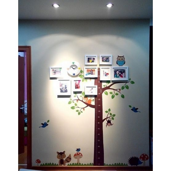 Décorations pour mur - compteur arbre avec fox
