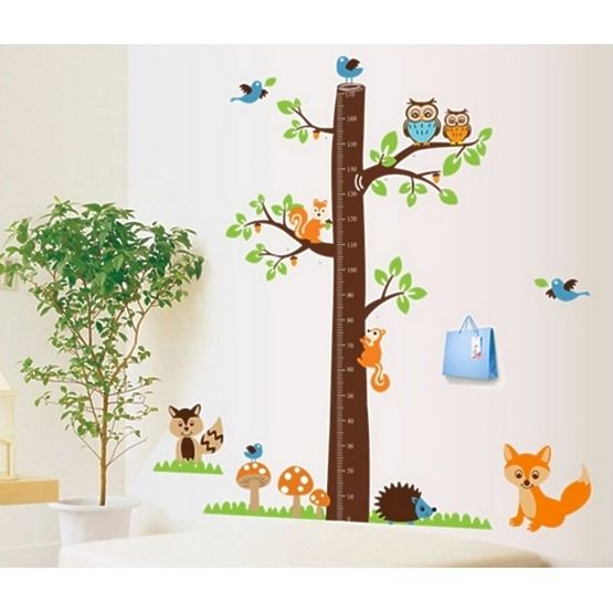 Décorations pour mur - compteur arbre avec fox