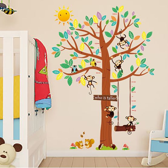Décorations pour mur - compteur singes pour maison de l’arbre