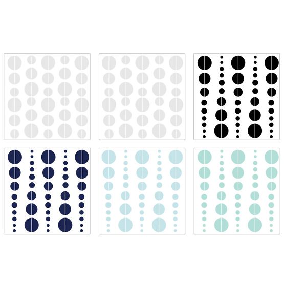 Décorations pour mur DEKORNIK - croissant bleu