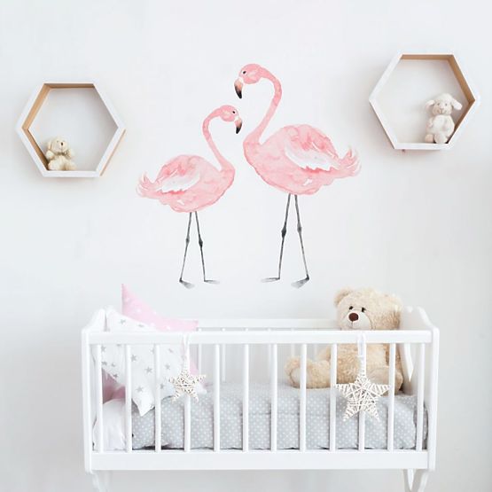 Décorations pour mur DEKORNIK - Flamingos roses