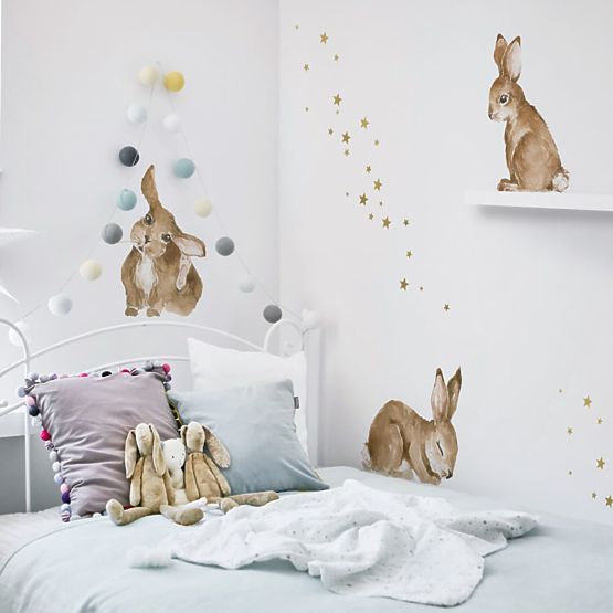 Décorations pour mur DEKORNIK Happy lapins