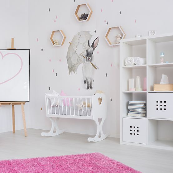 Décoration murale DEKORNIK - Le lapin de Harry sous la pluie