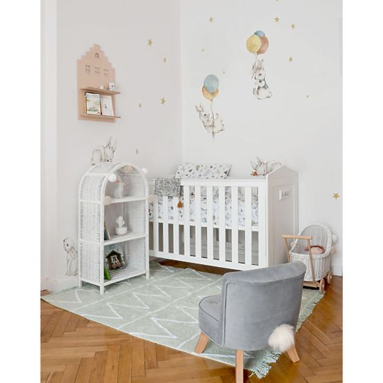 Dekorace na zeď DEKORNIK Happy rabbits white