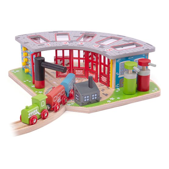 Bigjigs Rail Dépôt exclusif pour 5 trains