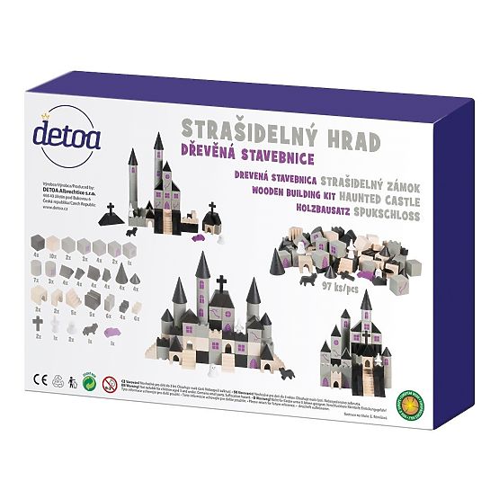 Detoa Jeu de Construction en Bois Château Hanté