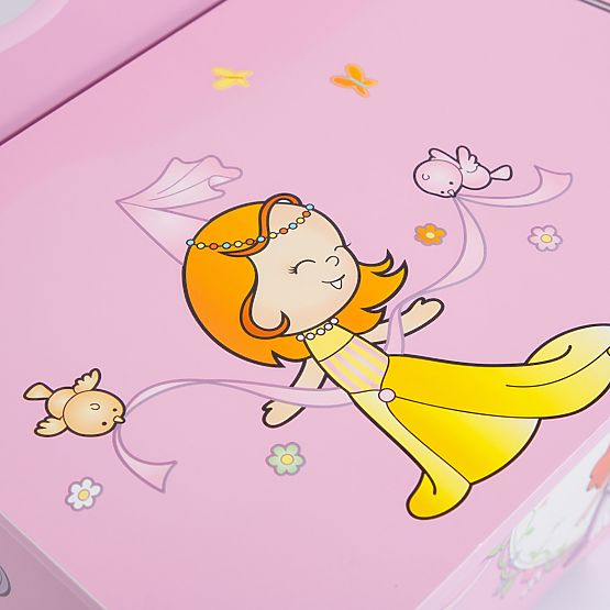 Dětská dřevěná truhla Princess