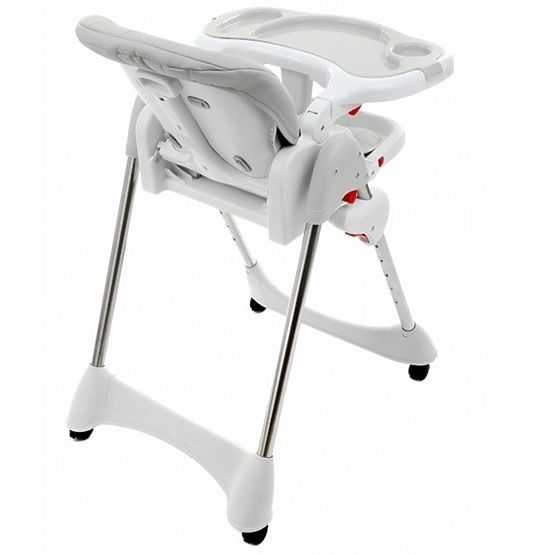 Dětská jídelní židlička Luxa - šedá