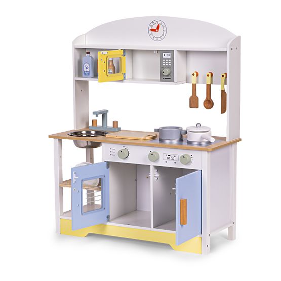 Cuisine pour enfants avec four, lave-linge, micro-ondes et 12 accessoires ECOTOYS