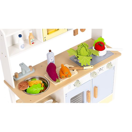 Cuisine pour enfants avec four, lave-linge, micro-ondes et 12 accessoires ECOTOYS